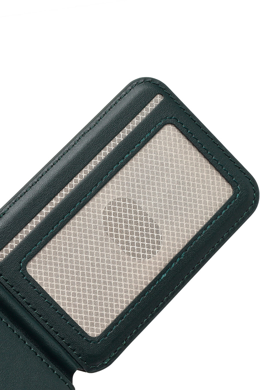 Male Green Leather Magnetic Wallet
