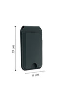 Male Green Leather Magnetic Wallet | Derimod