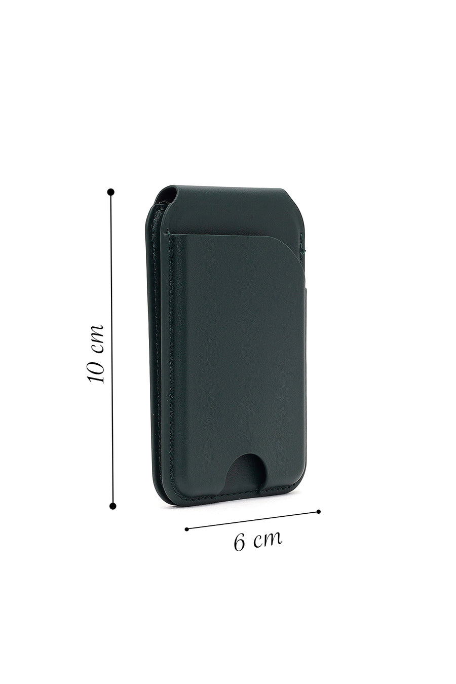 Male Green Leather Magnetic Wallet
