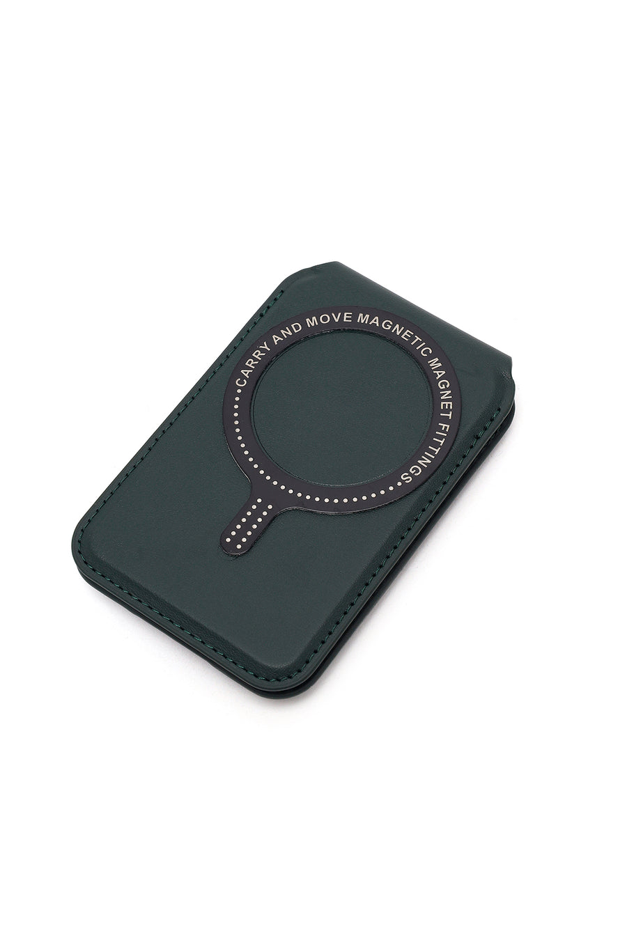 Male Green Leather Magnetic Wallet