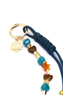 Women's Blue Beaded Metal Charm | Derimod