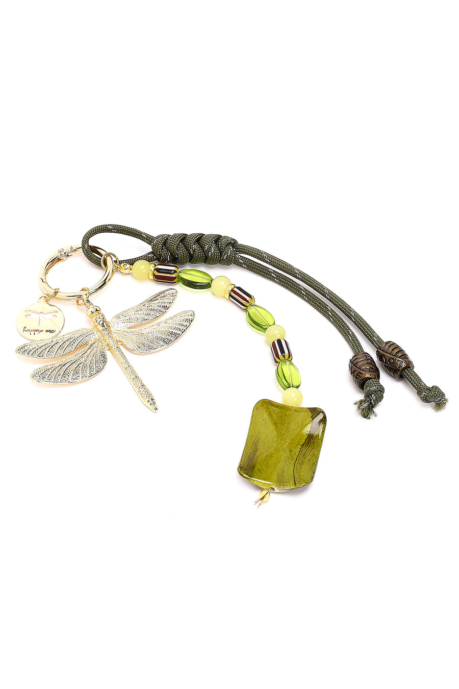 Women's Gold Beaded Charm