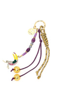 Women's Purple Beaded Metal Charm | Derimod
