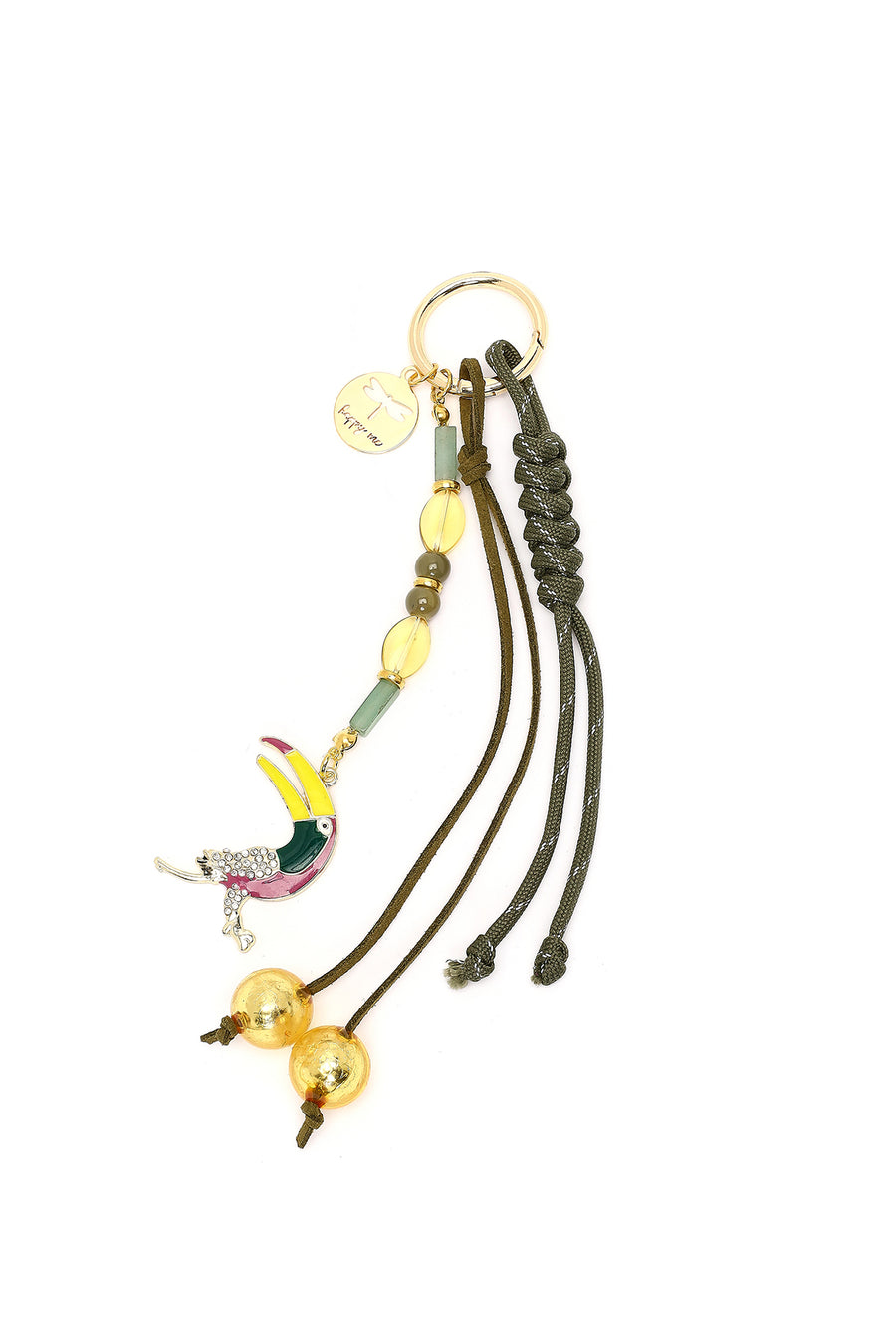 Women's Green Beaded Metal Charm 000A2D470714 | Derimod