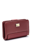 Women's Burgundy Wallet | Derimod