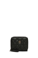 Women's Black Quilted Wallet | Derimod