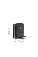 Women's Black Quilted Wallet | Derimod