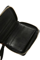 Women's Black Quilted Wallet | Derimod