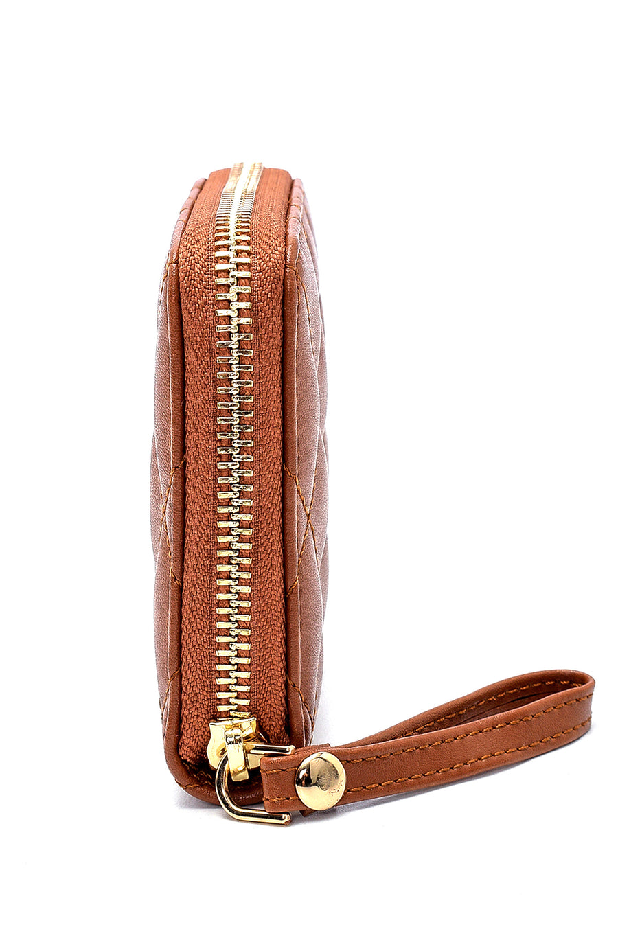 Women's Tan Quilted Wallet