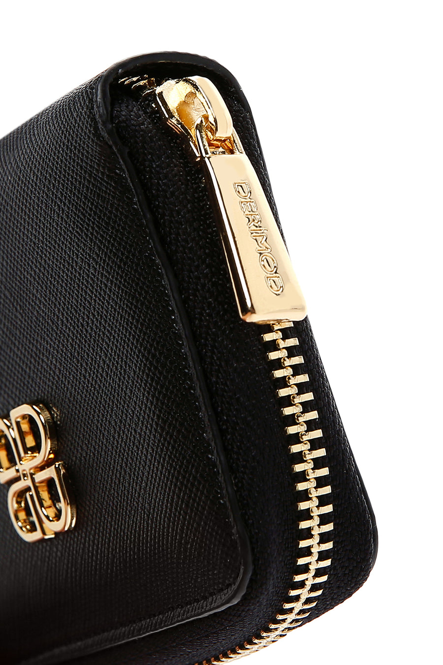Women's Black Red Detailed Card Holder