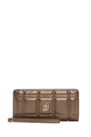 Women's Copper Quilted Wallet | Derimod