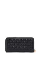 Women's Black Quilted Wallet | Derimod