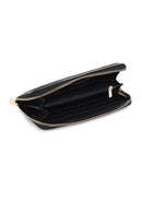 Women's Black Quilted Wallet | Derimod