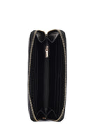 Women's Black Quilted Wallet | Derimod