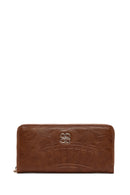 Women's Brown Printed Wallet | Derimod