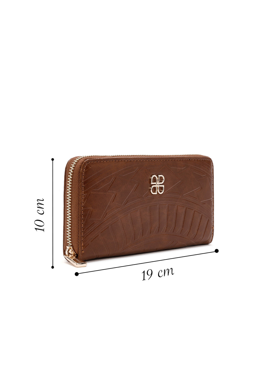 Women's Brown Printed Wallet