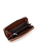 Women's Brown Printed Wallet | Derimod
