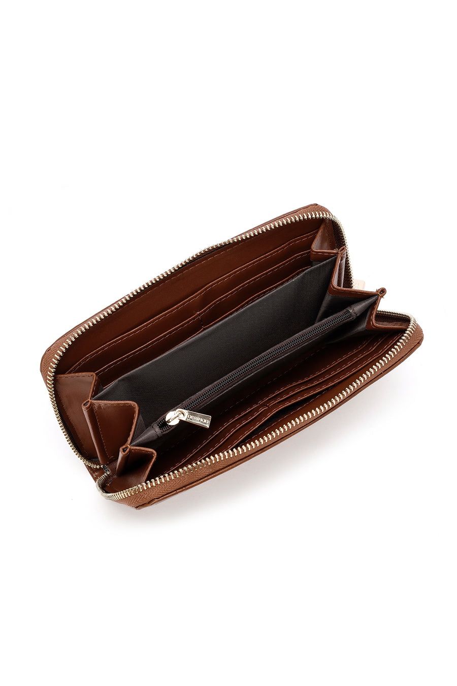 Women's Brown Printed Wallet