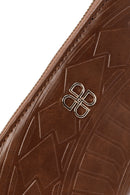 Women's Brown Printed Wallet | Derimod