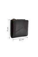 Women's Black Patterned Wallet | Derimod