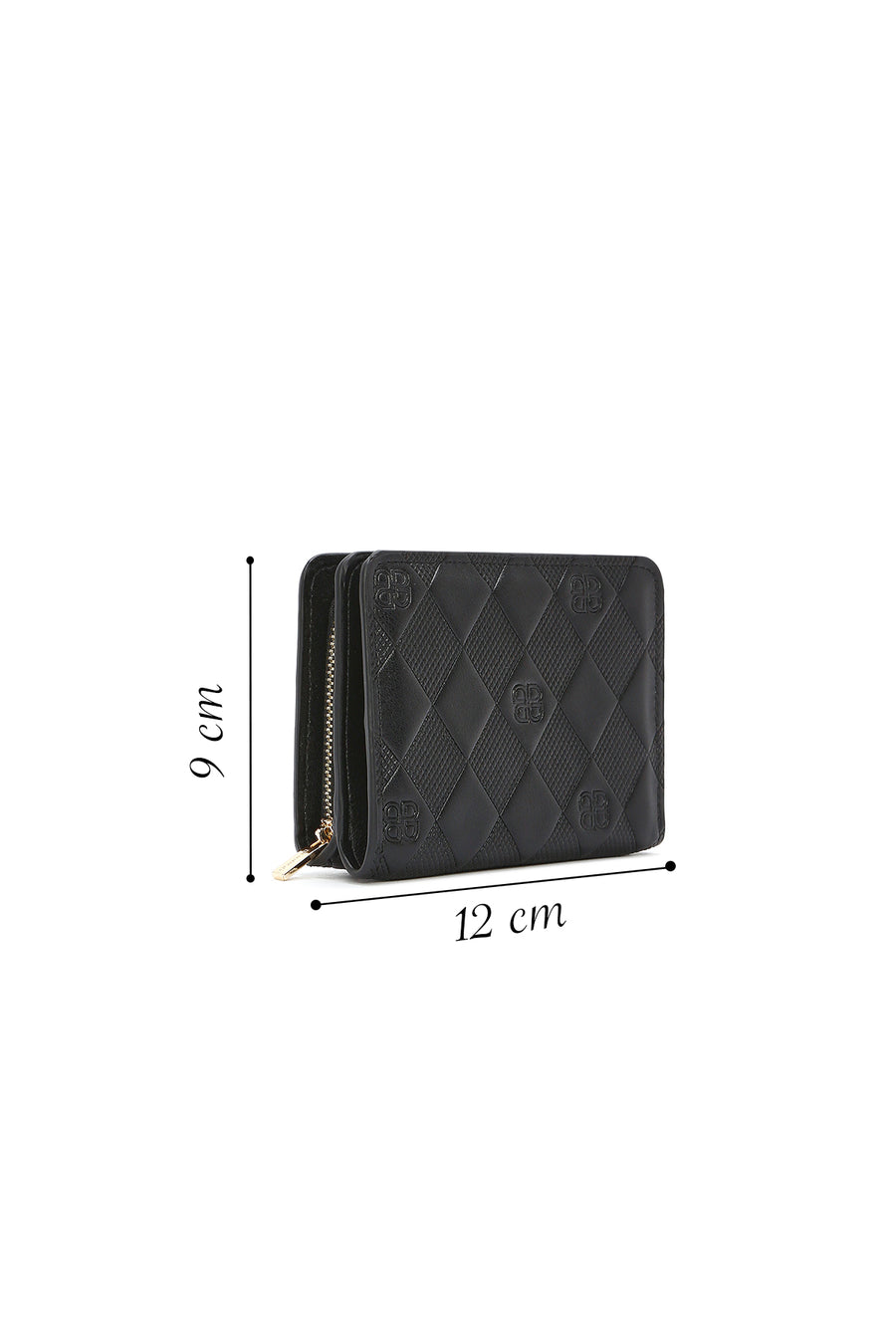Women's Black Printed Wallet