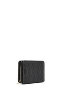 Women's Black Printed Wallet | Derimod