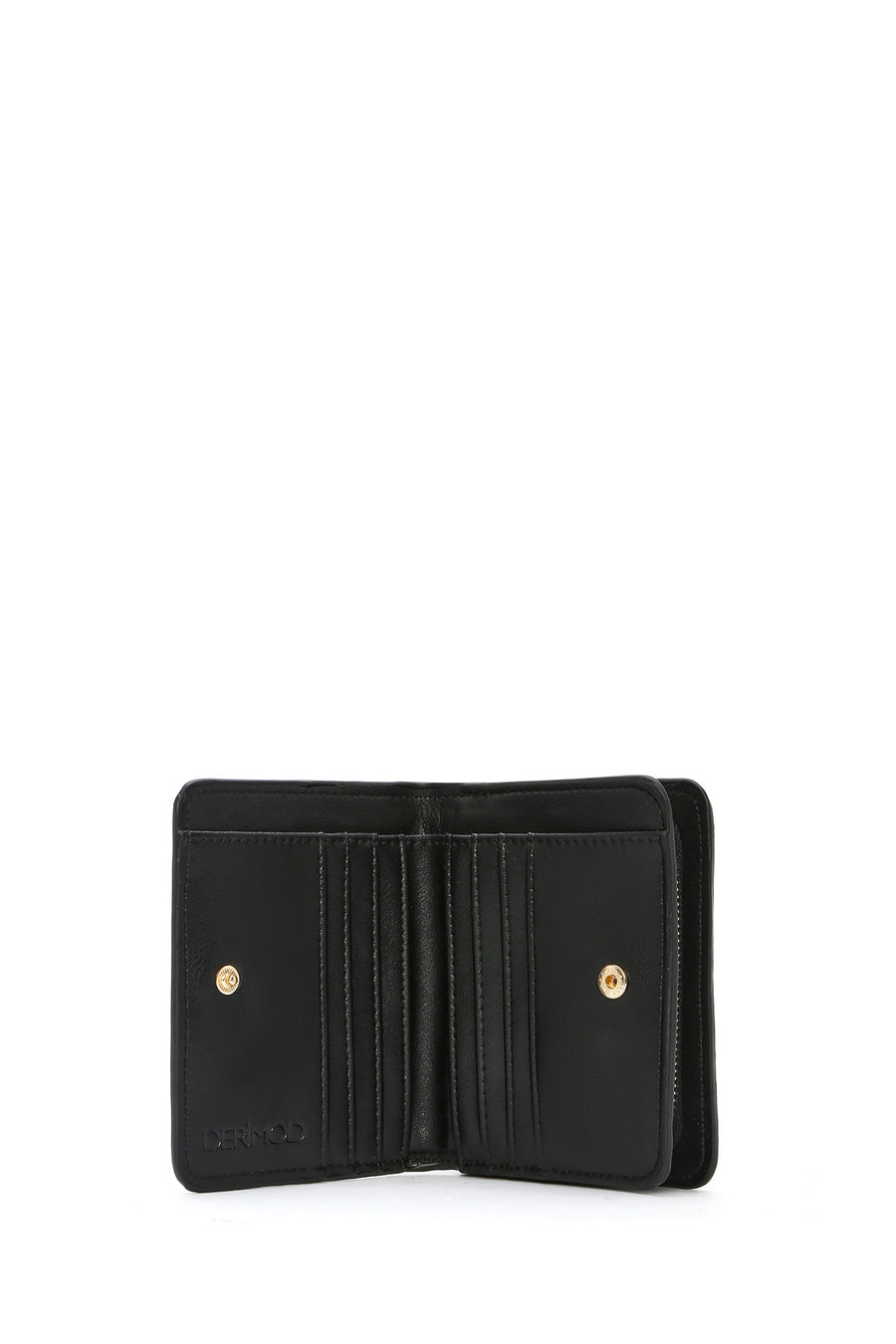 Women's Black Printed Wallet