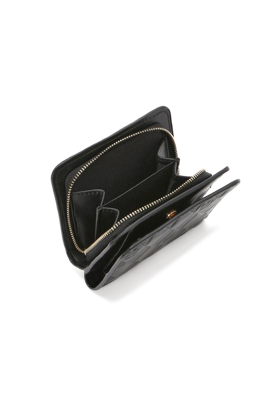 Women's Black Printed Wallet