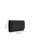 Women's Black Printed Wallet | Derimod