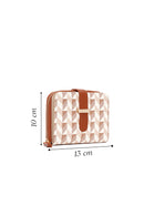 Woman Beige Printed Wallet | Derimod