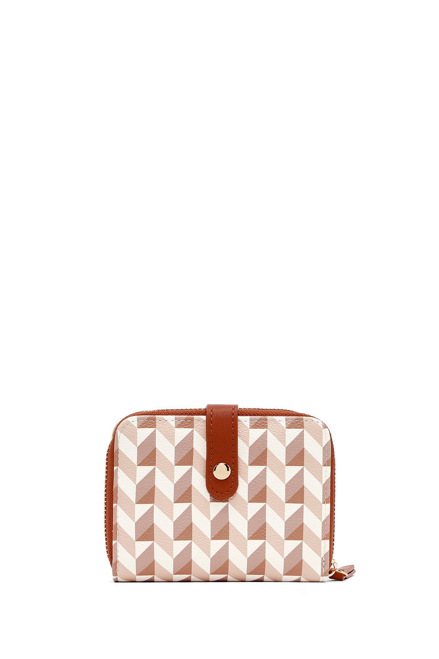 Woman Beige Printed Wallet