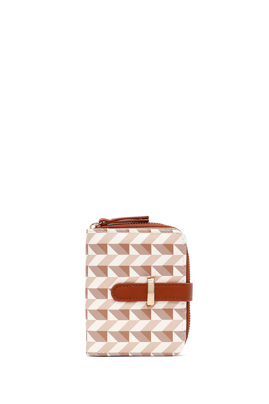 Woman Beige Printed Wallet