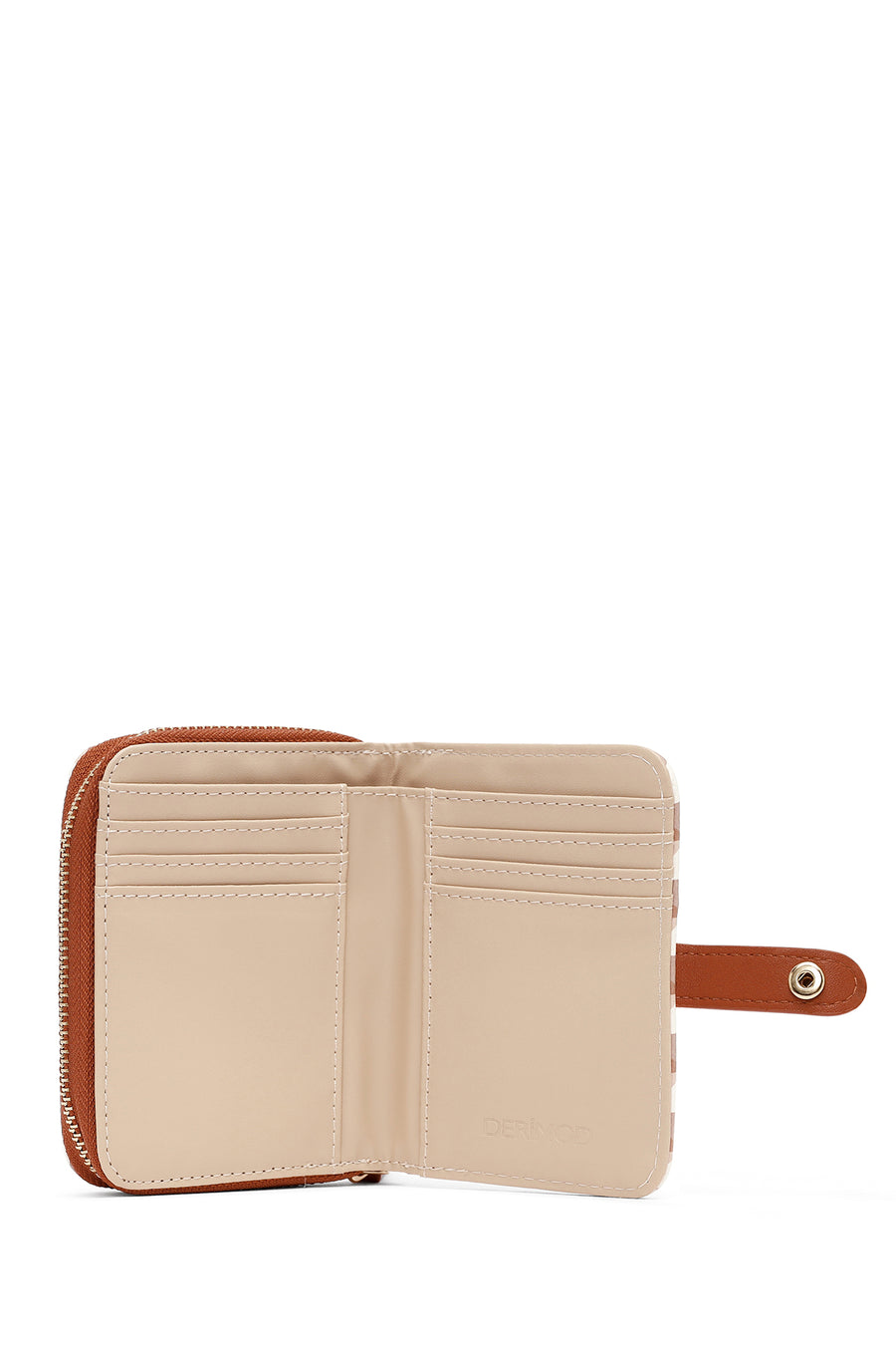 Woman Beige Printed Wallet