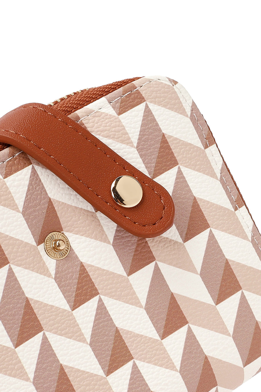 Woman Beige Printed Wallet