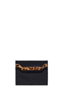 Woman Black Leopard Print Cardholder | Derimod