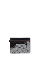 Women's Black Patterned Card Holder | Derimod