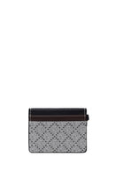 Women's Black Patterned Card Holder | Derimod