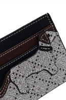 Women's Black Patterned Card Holder | Derimod