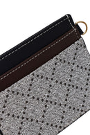 Women's Black Patterned Card Holder | Derimod