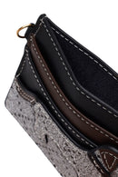 Women's Black Patterned Card Holder | Derimod