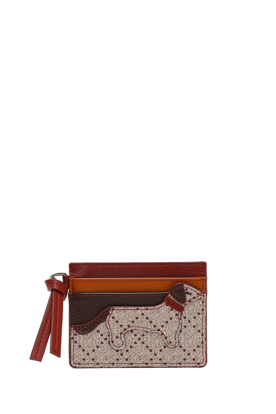 Kadın Bordo Desenli Kartlık 000A2D564014 | Derimod