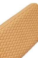 Woman Orange Braided Wallet | Derimod