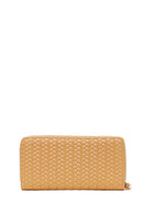 Woman Orange Braided Wallet | Derimod