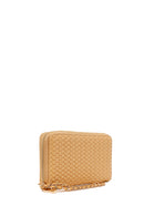 Woman Orange Braided Wallet | Derimod
