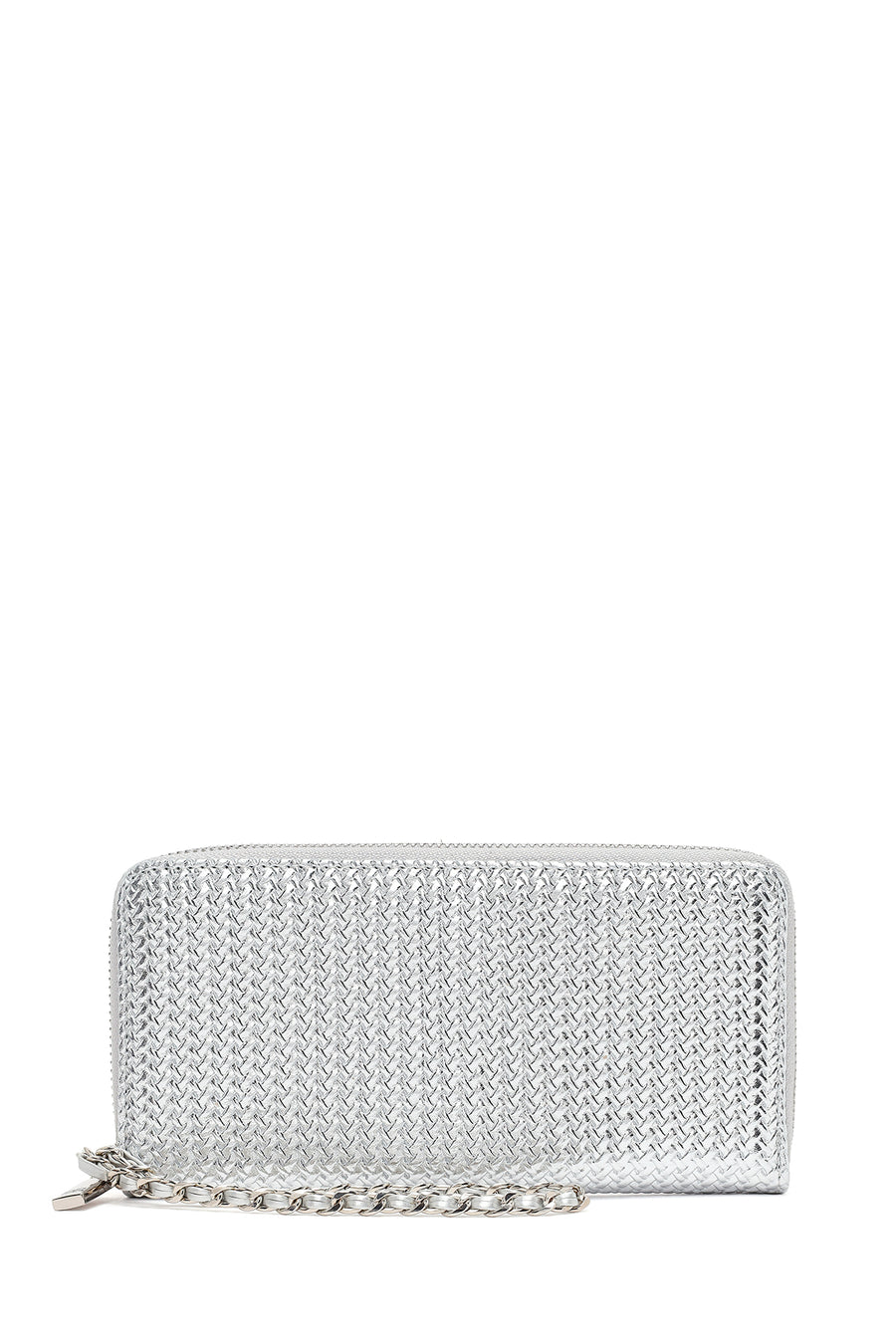 Woman Silver Braided Wallet 000A2D570526 | Derimod