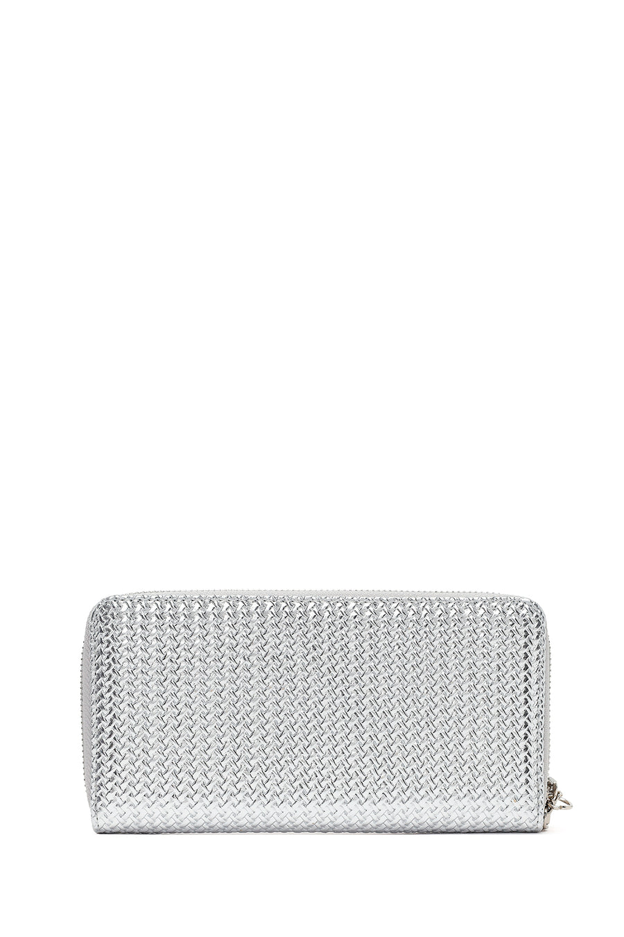 Woman Silver Braided Wallet
