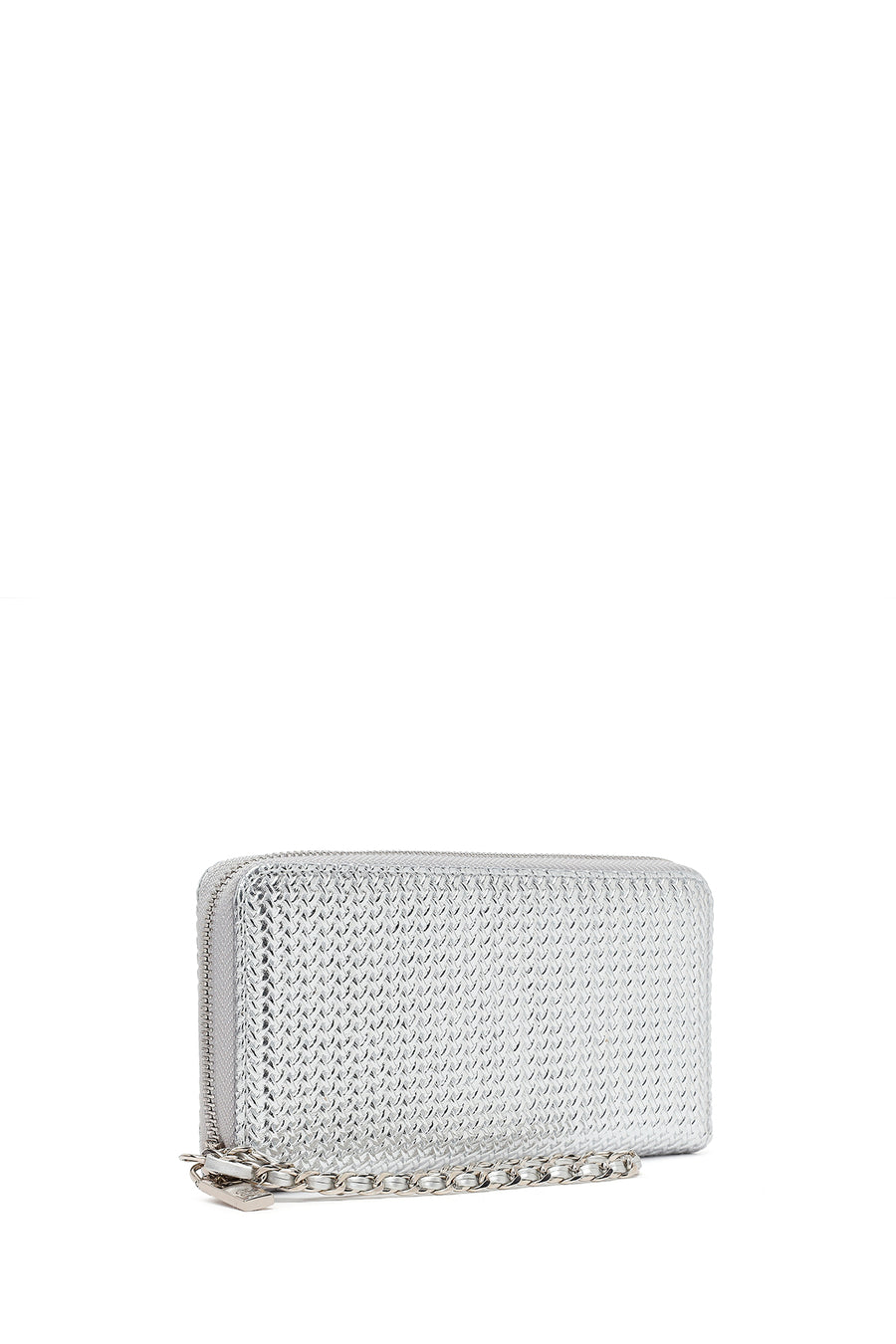 Woman Silver Braided Wallet