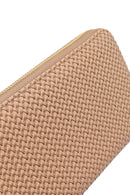 Woman Mink Braided Wallet | Derimod