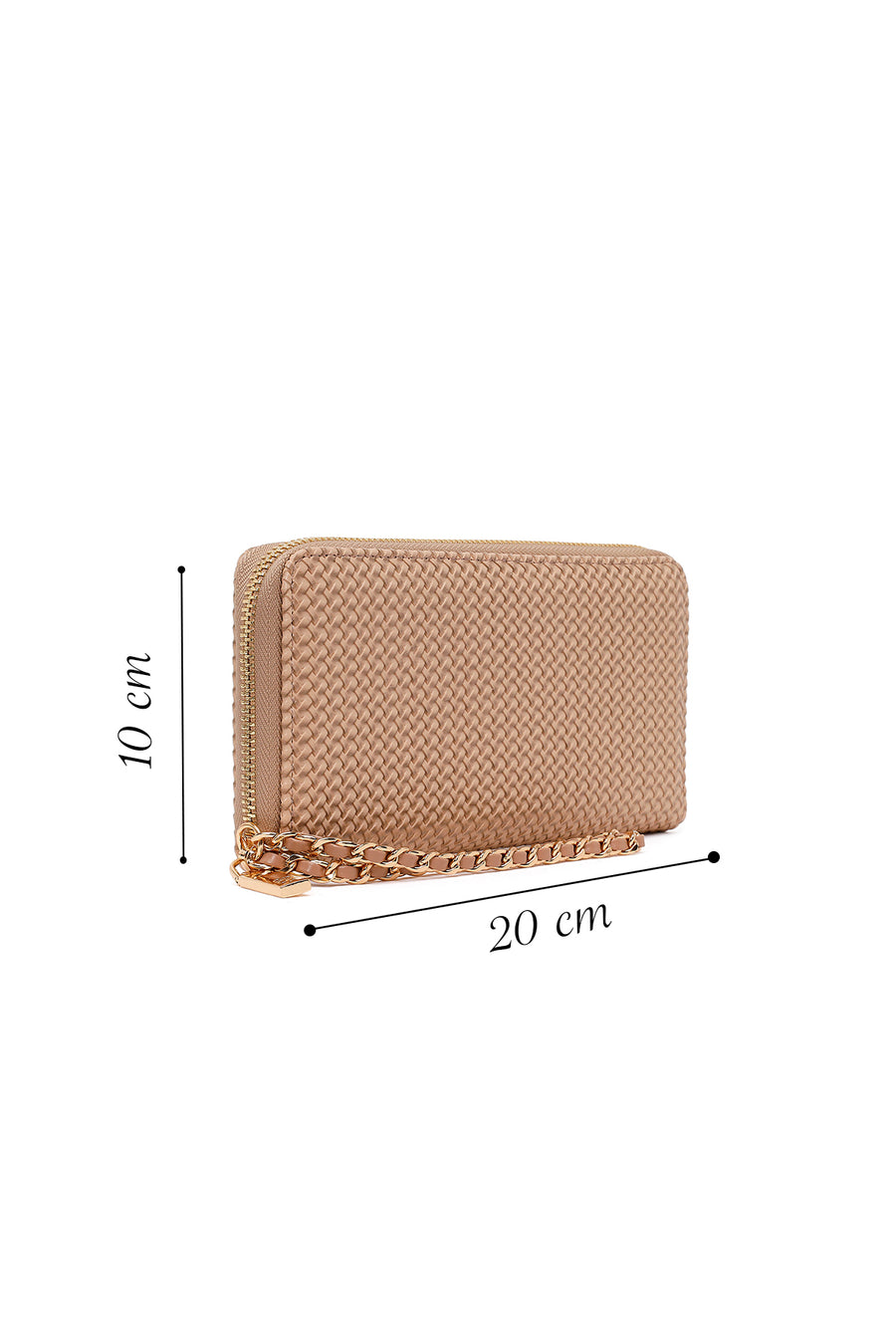 Woman Mink Braided Wallet