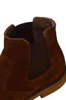 Male Brown Suede Chelsea Boots | Derimod